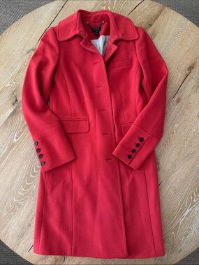 J. Crew Classic Poppy Wool Trench Coat